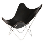 Silla mariposa de cuero