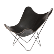 Silla mariposa de cuero