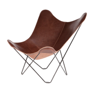 Silla mariposa de cuero