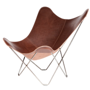 Silla mariposa de cuero