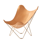 Silla mariposa de cuero