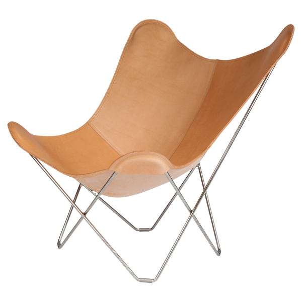 Silla mariposa de cuero