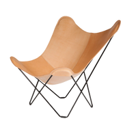 Silla mariposa de cuero