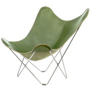 Silla mariposa de cuero