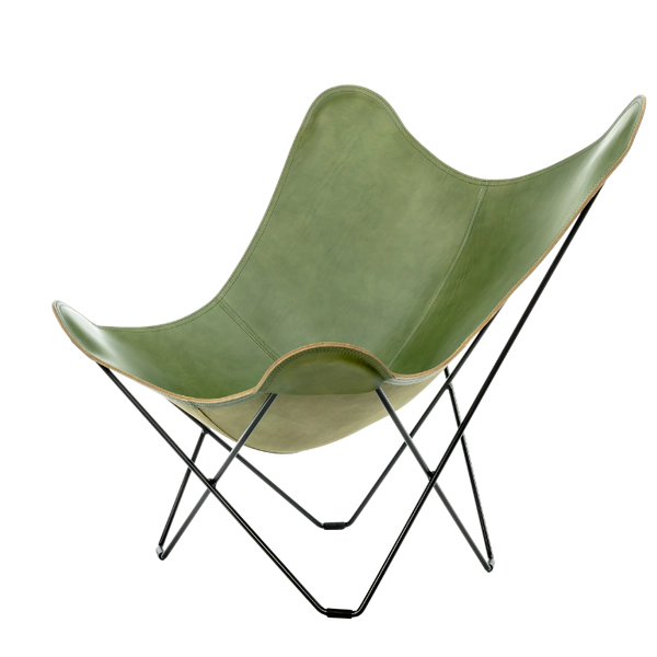 Silla mariposa de cuero
