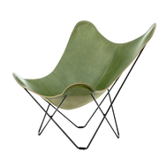 Silla mariposa de cuero