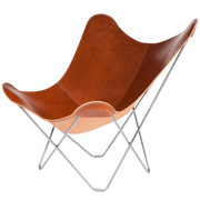 Silla mariposa de cuero