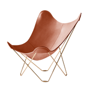 Silla mariposa de cuero