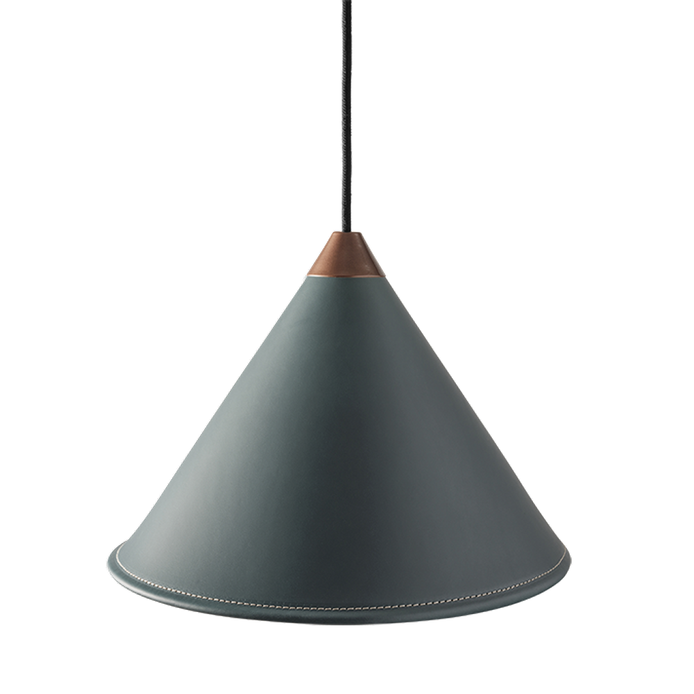 Leather Cone Lamp Extra Large