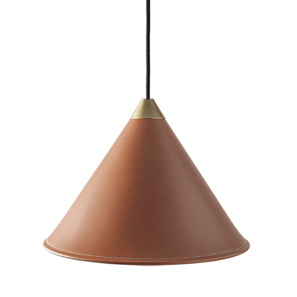 Leather Cone Lamp Extra Large