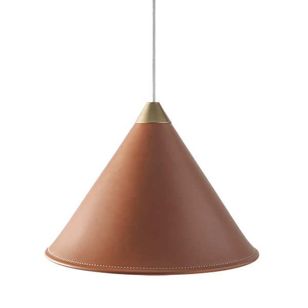 Leather Cone Lamp Extra Large