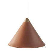 Leather Cone Lamp Extra Large