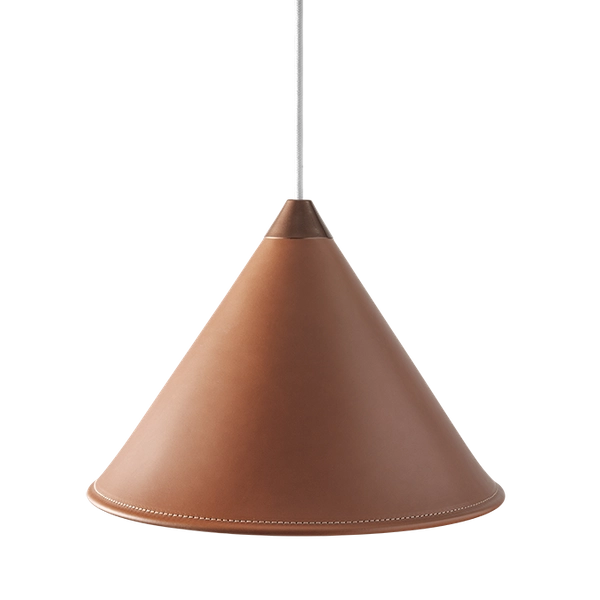 Leather Cone Lamp Extra Large