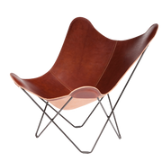 Silla mariposa de cuero