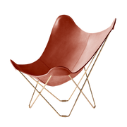 Silla mariposa de cuero