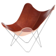 Silla mariposa de cuero