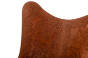 Forgotten Jungle - Hand-Carved Leather Butterfly Chair