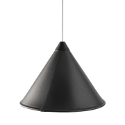 Leather Cone Lamp  Large