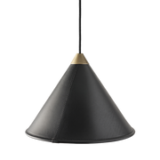 Leather Cone Lamp  Large