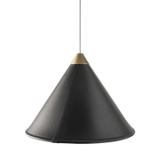 Leather Cone Lamp  Large
