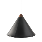 Leather Cone Lamp  Large