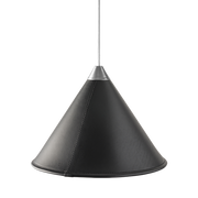 Leather Cone Lamp  Large