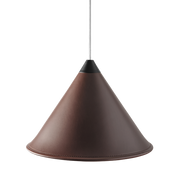 Leather Cone Lamp  Large