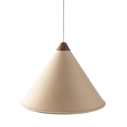 Leather Cone Lamp  Large