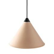 Leather Cone Lamp  Large