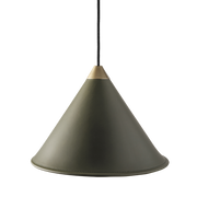 Leather Cone Lamp  Large