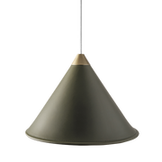 Leather Cone Lamp  Large