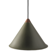 Leather Cone Lamp  Large