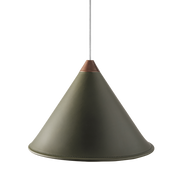 Leather Cone Lamp  Large