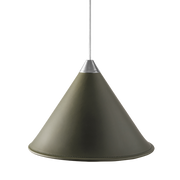 Leather Cone Lamp  Large