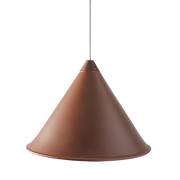 Leather Cone Lamp  Large