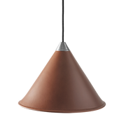 Leather Cone Lamp  Large