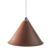 Leather Cone Lamp  Large
