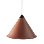 Leather Cone Lamp  Large