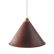 Leather Cone Lamp  Large