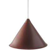 Leather Cone Lamp  Large