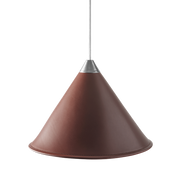 Leather Cone Lamp  Large