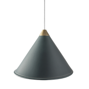 Leather Cone Lamp  Large
