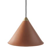 Leather Cone Lamp  Large