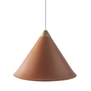 Leather Cone Lamp  Large