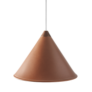 Leather Cone Lamp  Large