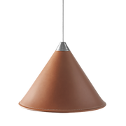Leather Cone Lamp  Large