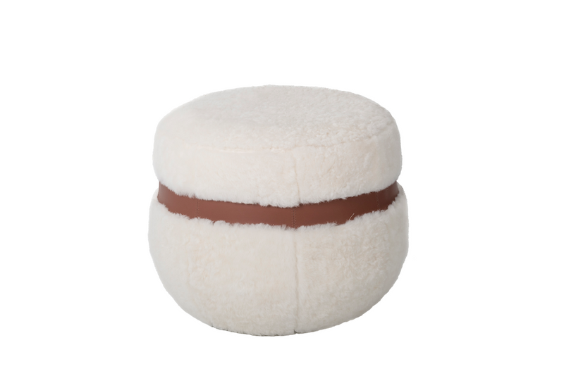 Sheepskin pouf - Cloud